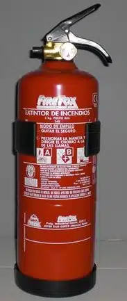 Extintor polvo ABC 2 kilos eficacia 8A-34B con manómetro